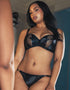 Scantilly Unbuckled Padded Half Cup Bra Black