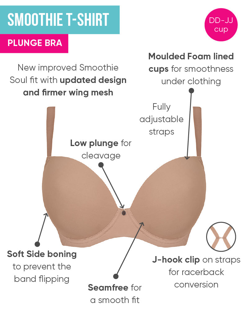 Buy Curvy Kate Smoothie Plunge T-Shirt Bra from Next Luxembourg