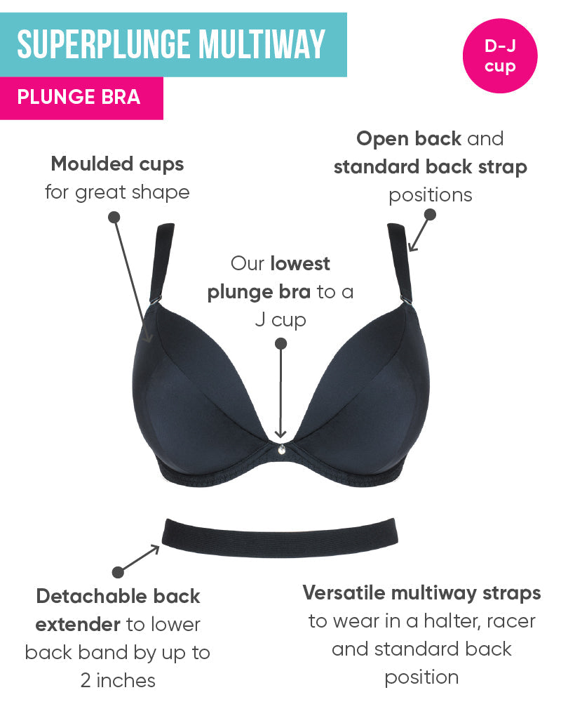 Pour Moi for Your Eyes Only Open Cup Bra 32E, Black at