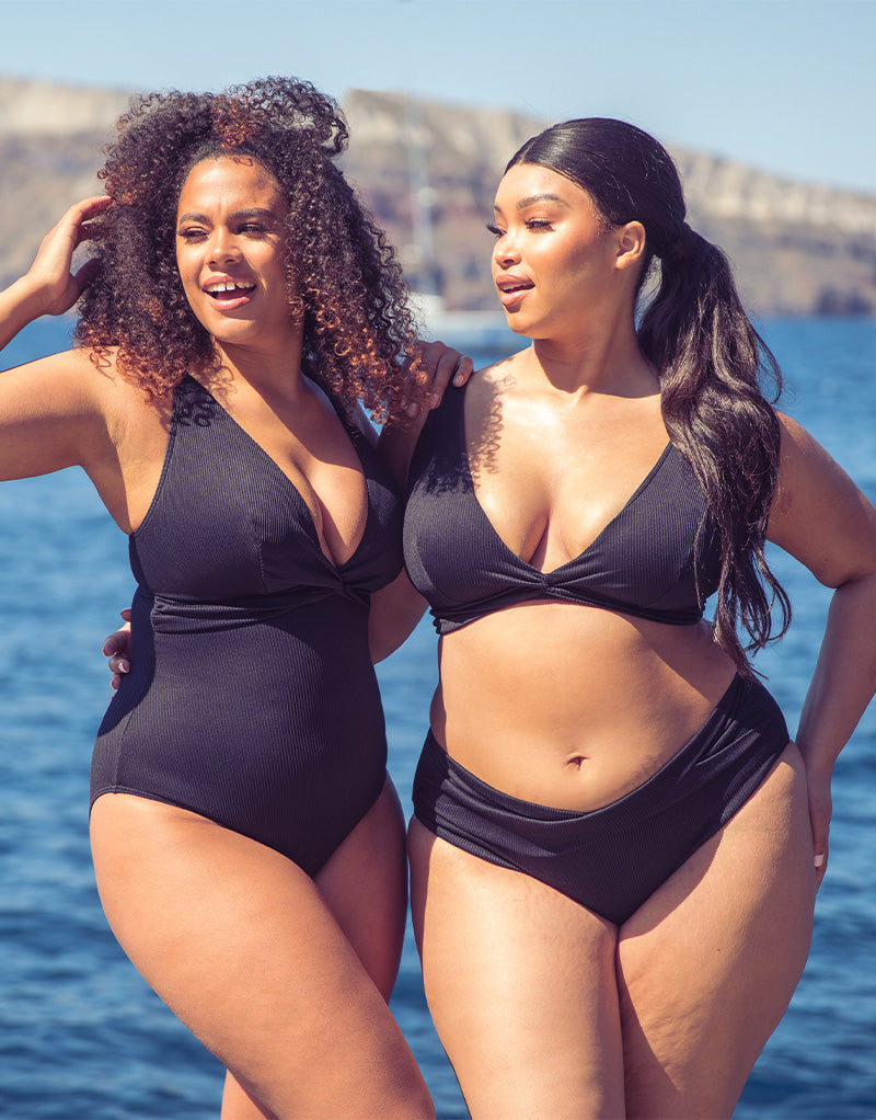 Curvy Kate Twist and Shout Non Wired Swimsuit Black – Curvy Kate US