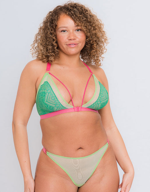 Curvy Kate Front and Centre Brazilian Mint/Pink – Curvy Kate US