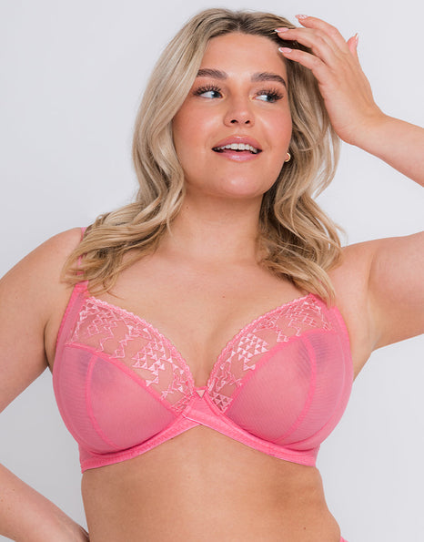 Curvy Kate Centre Stage Full Plunge Bra Pink Kate US