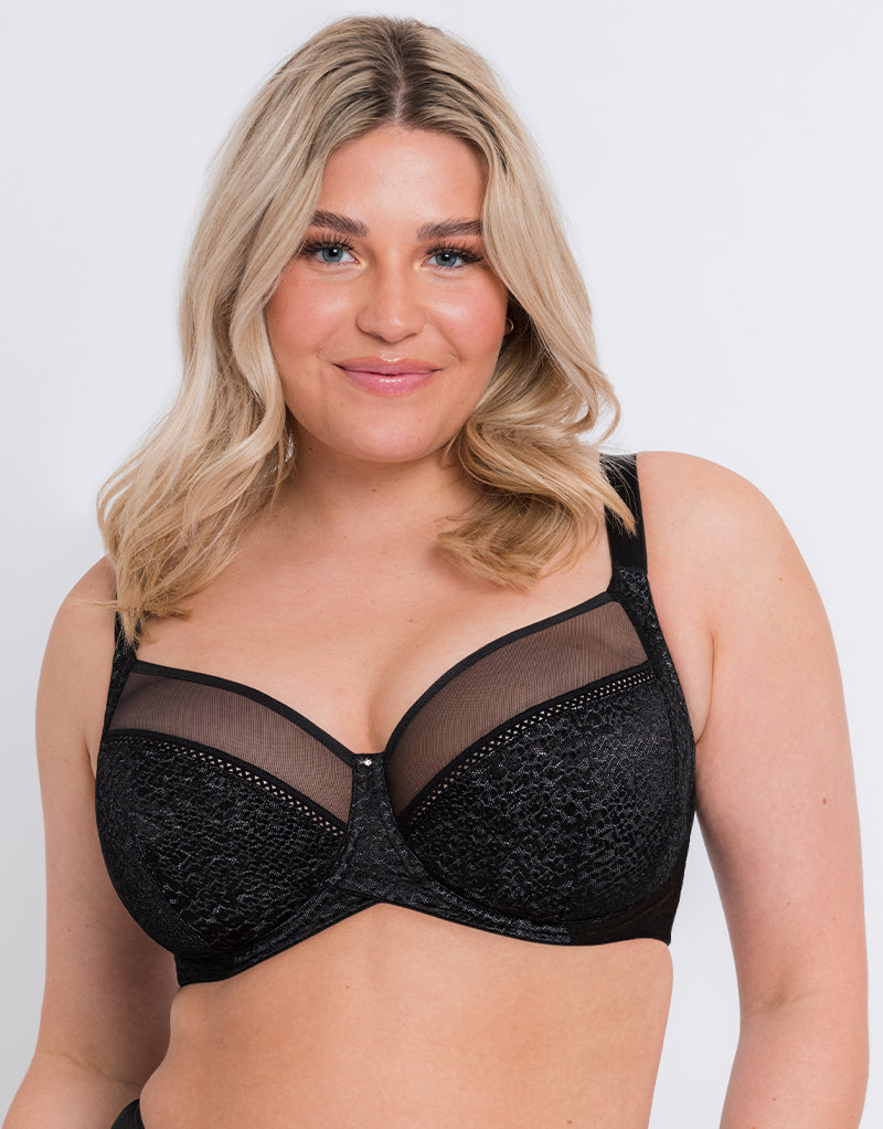 Curvy Kate Amaze Balcony Side Support Bra Black