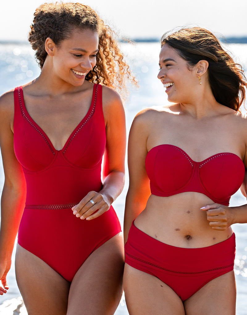Facet een beetje Onzorgvuldigheid Curvy Kate First Class Bandeau Bikini Top Red – Curvy Kate US