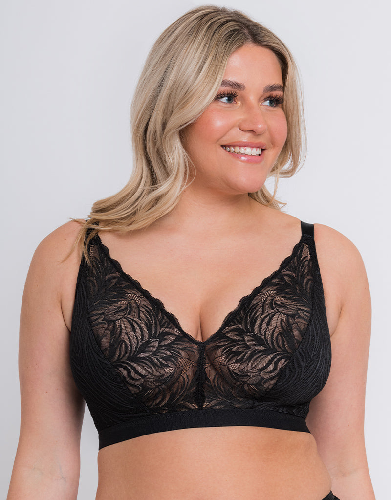 Orchip Comfort Women Plus Size Front-Close Wirefree Bra, 6 Sizes 