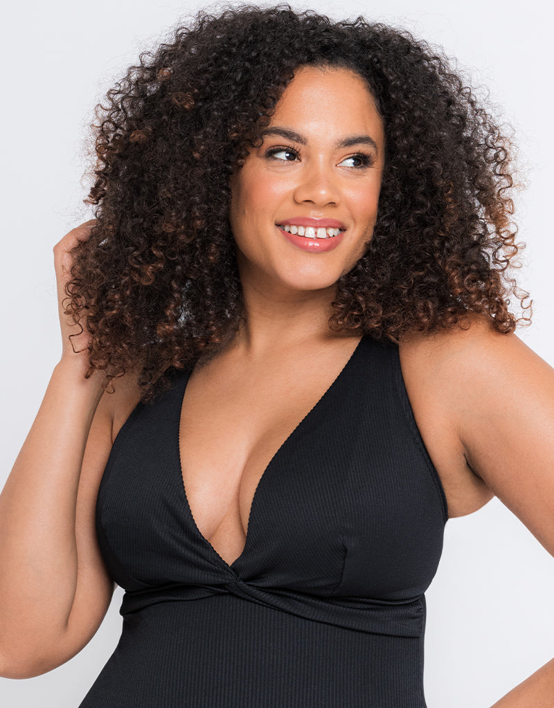 Curvy Kate Twist and Shout Non Wired Swimsuit Black – Curvy Kate US
