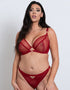Scantilly Unchained Plunge Bra Deep Red